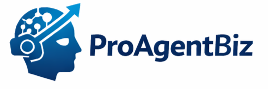 Четыре варианта логотипа proagentbiz22